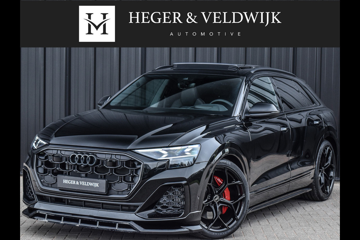 Audi Q8 55TFSI e QUATTRO PRO LINE S COMPETITION | S-SEATS | PANORAMADAK | 4 WIEL BESTURING | B&O SOUND | HEAD-UP | LUCHTVERING | DAB+ |