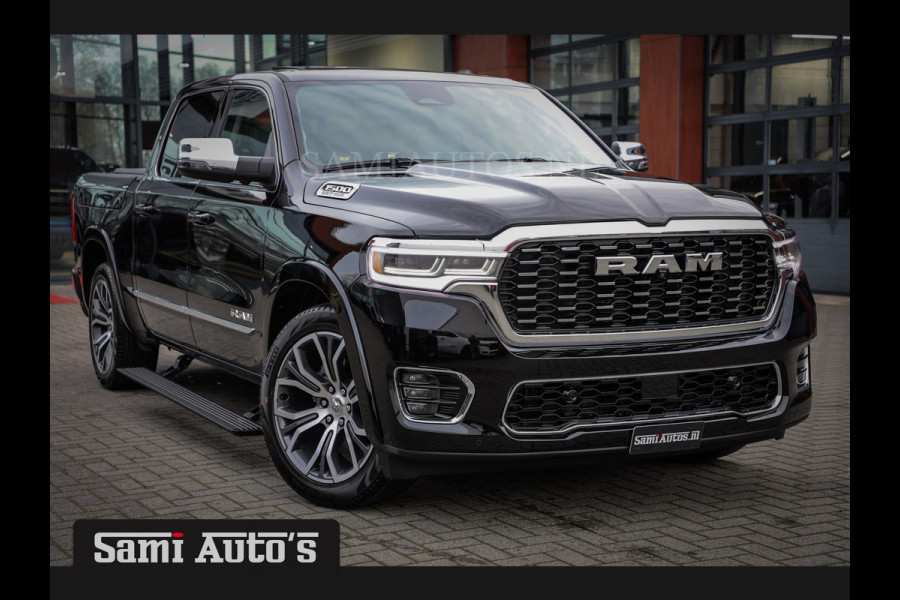 Dodge Ram 1500 TUNGSTEN HIGH OUTPUT | DE MEEST LUXUEUZE PICK UP | 23 SPEAKERS KLIPSCH | H.O 540PK 706 Nm 2025 | XB9 | MASSAGE | BOM VOL | CREW CAB | DUBBELE CABINE | GRIJSKENTEKEN | 5 PERSOONS | SV | VOORRAAD NR 2321 - 8586