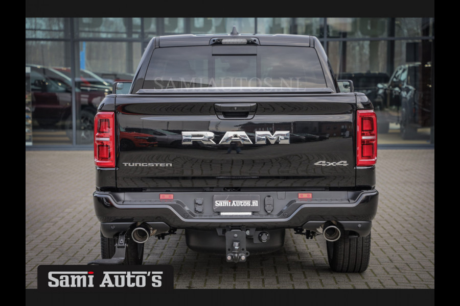 Dodge Ram 1500 TUNGSTEN HIGH OUTPUT | DE MEEST LUXUEUZE PICK UP | 23 SPEAKERS KLIPSCH | H.O 540PK 706 Nm 2025 | XB9 | MASSAGE | BOM VOL | CREW CAB | DUBBELE CABINE | GRIJSKENTEKEN | 5 PERSOONS | SV | VOORRAAD NR 2321 - 8586