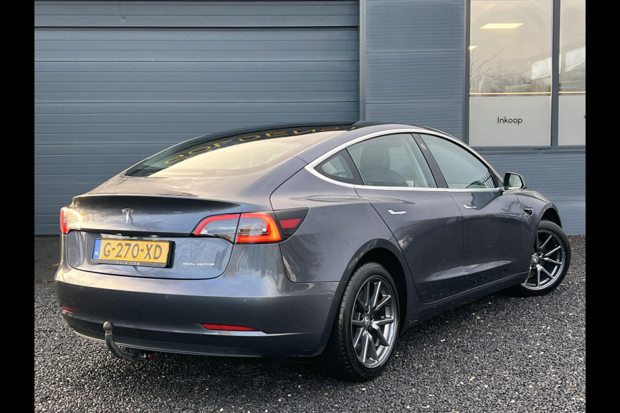 Tesla Model 3 Long Range AWD 75 kWh Trekhaak,1e Eigenaar,Autopilot,Panodak,BTW Auto,Leder,360 Camera,NL Auto,Lmv,N.A.P,APK tot 12-2025