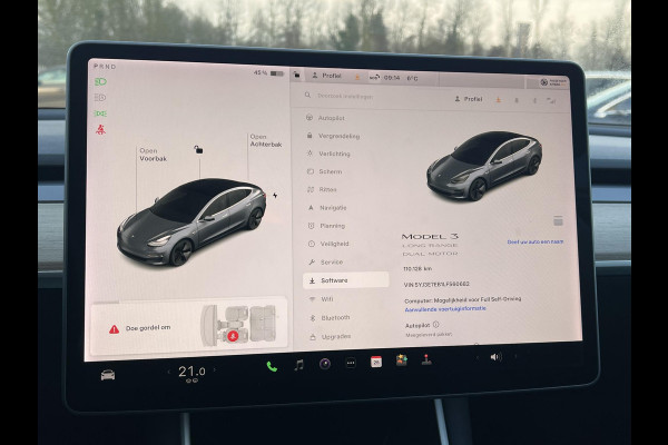 Tesla Model 3 Long Range AWD 75 kWh Trekhaak,1e Eigenaar,Autopilot,Panodak,BTW Auto,Leder,360 Camera,NL Auto,Lmv,N.A.P,APK tot 12-2025