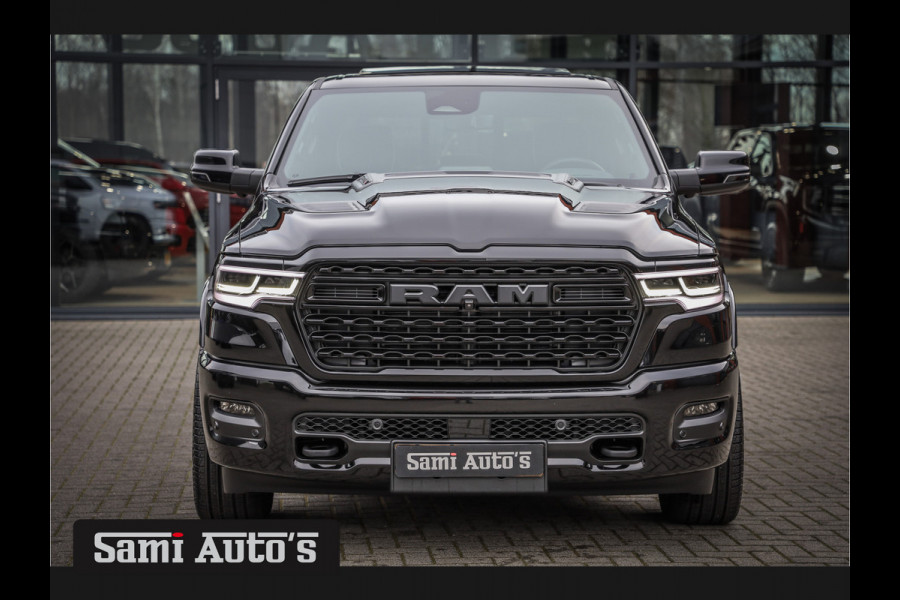 Dodge Ram 1500 LIMITED NIGHT HIGH OUTPUT H.O 540PK 706 Nm 2025 | XB9 | MASSAGE | BOM VOL | CREW CAB | DUBBELE CABINE | GRIJSKENTEKEN | DE MEEST LUXUEUZE en BEGEERDE Pick-up VOORRAAD NR 2338 - 5404