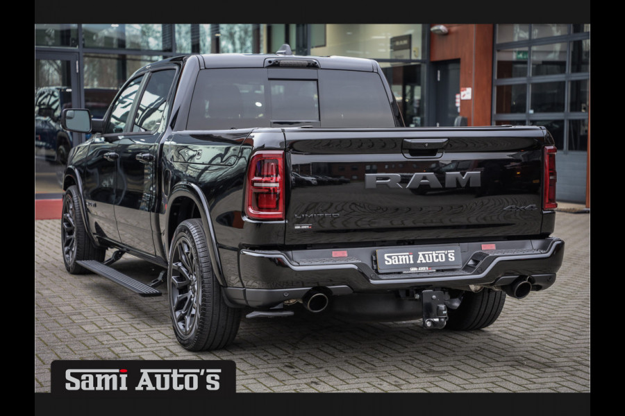 Dodge Ram 1500 LIMITED NIGHT HIGH OUTPUT H.O 540PK 706 Nm 2025 | XB9 | MASSAGE | BOM VOL | CREW CAB | DUBBELE CABINE | GRIJSKENTEKEN | DE MEEST LUXUEUZE en BEGEERDE Pick-up VOORRAAD NR 2338 - 5404