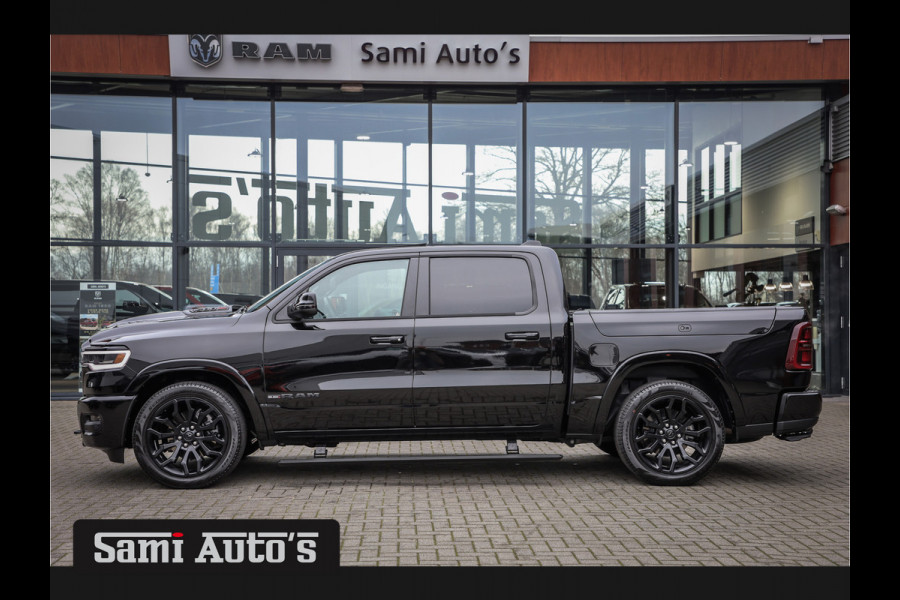 Dodge Ram 1500 LIMITED NIGHT HIGH OUTPUT H.O 540PK 706 Nm 2025 | XB9 | MASSAGE | BOM VOL | CREW CAB | DUBBELE CABINE | GRIJSKENTEKEN | DE MEEST LUXUEUZE en BEGEERDE Pick-up VOORRAAD NR 2338 - 5404