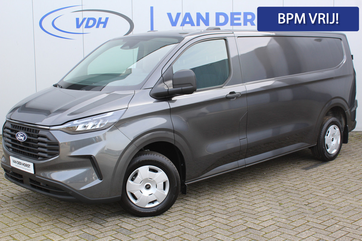 Ford Transit Custom 320 2.0-136pk TDCI L2H1 ´Trend´. Overtuig u van de rijkwaliteiten van dit nieuwe model Ford Transit Custom. Camera, LED koplampen, Cruise Control, Aut. Airco, App Connect, Winterpack