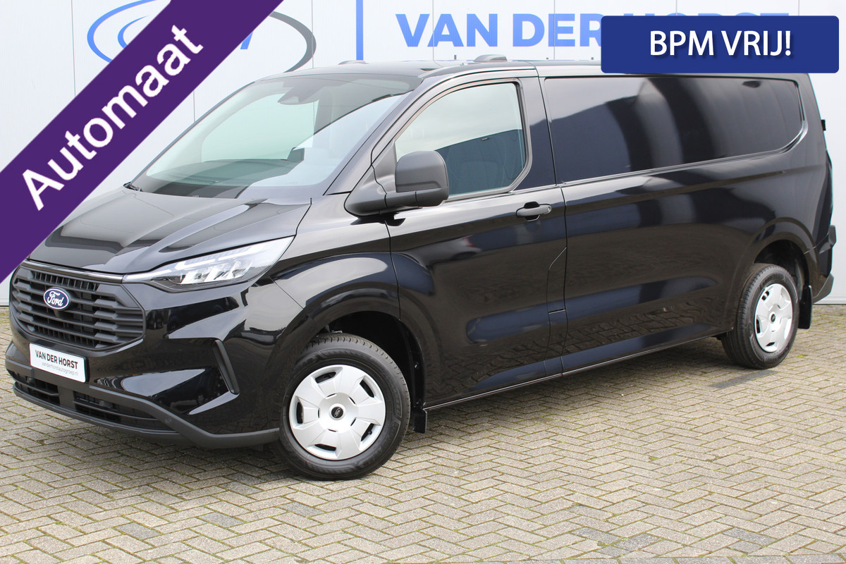 Ford Transit Custom 320 2.0-136pk TDCI L2H1 ´Trend´ AUTOMAAT ! Overtuig u van de rijkwaliteiten van dit nieuwe model Ford Transit Custom i.c.m. automatische versn. bak. Camera, LED koplampen, Cruise Control, Aut. Airco, Navigatie by Apple / Android, verwarmd voorraam etc.