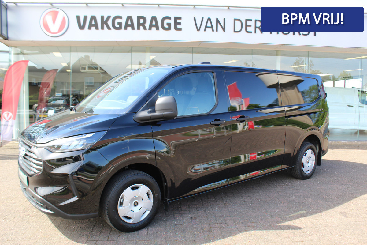 Ford Transit Custom 320 2.0-136pk TDCI L2H1 ´Trend´ schuifdeur li.+re. ! Profiteer nu nog van BPM voordeel  2024 ! , uit voorraad leverbaar Camera, LED koplampen, Cruise Control, Aut. Airco, Navigatie by Apple / Android, verwarmd voorraam etc.