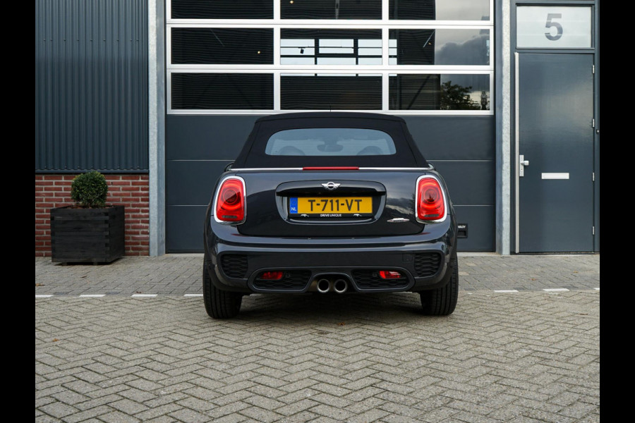 MINI Cabrio 2.0 John Cooper Works, vol-opties! Head-up, Camera + Parkeer Sensoren, Harman Kardon HiFi, Navi prof.