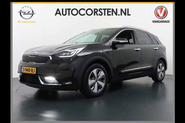 Kia Niro 1.6GDi PHEV Hybride Autom6. 141PK Leder Trekhaak Cruise control adaptief Apple Carplay Android Auto Keyless Navi Ecc Camera Pdc  Stoel verwarming/ventilatie Bluetooth Subwoofer Verwarmbare Voorruit Led Licht/Regensensor Spoorassistent Business Line Zeer compleet!