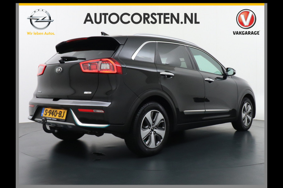 Kia Niro 1.6GDi PHEV Hybride Autom6. 141PK Leder Trekhaak Cruise control adaptief Apple Carplay Android Auto Keyless Navi Ecc Camera Pdc  Stoel verwarming/ventilatie Bluetooth Subwoofer Verwarmbare Voorruit Led Licht/Regensensor Spoorassistent Business Line Zeer compleet!