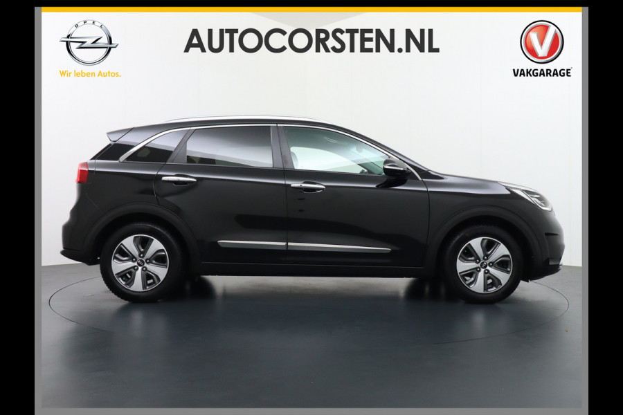 Kia Niro 1.6GDi PHEV Hybride Autom6. 141PK Leder Trekhaak Cruise control adaptief Apple Carplay Android Auto Keyless Navi Ecc Camera Pdc  Stoel verwarming/ventilatie Bluetooth Subwoofer Verwarmbare Voorruit Led Licht/Regensensor Spoorassistent Business Line Zeer compleet!