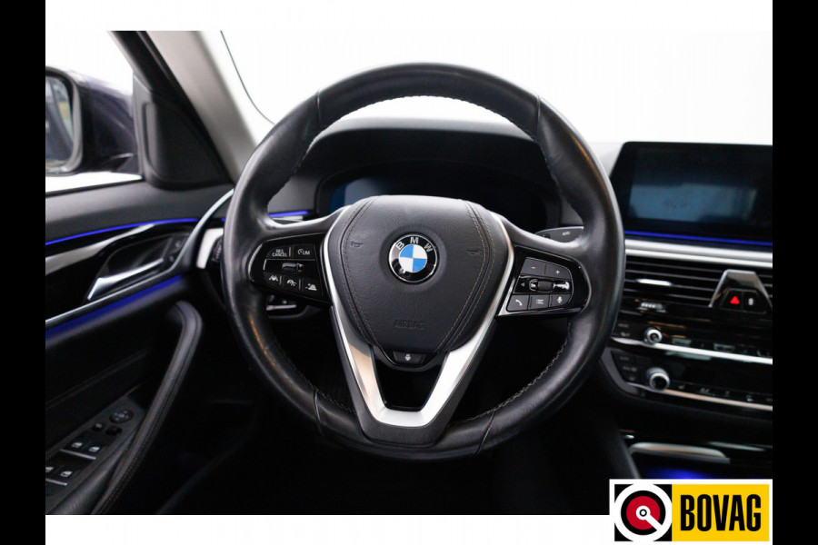 BMW 5 Serie 530e iPerformance High Executive 292 PK | Adap. Cruise | Stoel- stuurverwarming Sfeerverl, Navigatie, Shadowline