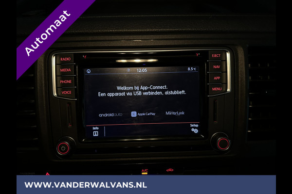 Volkswagen Transporter 2.0 TDI 150pk Automaat L2H1 Euro6 Airco | 2x zijdeur | Omvormer | Camera | Navigatie Apple Carplay, Android Auto, Cruisecontrol, Trekhaak, Parkeersensoren, Achterklep