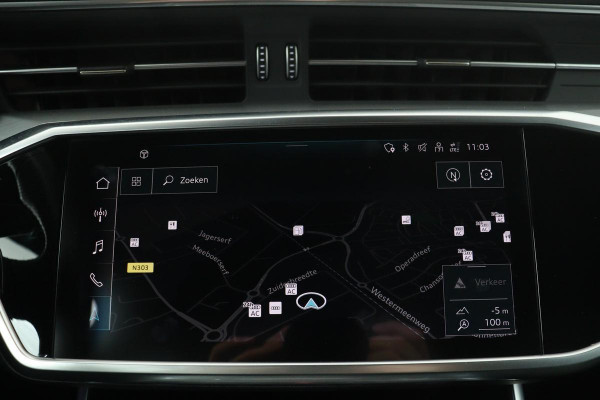 Audi A6 55TFSIe quattro 386pk S Line | Adaptive cruise | Stoelverwarming | Trekhaak | Carplay | Matrix LED | Half leder | Navigatie