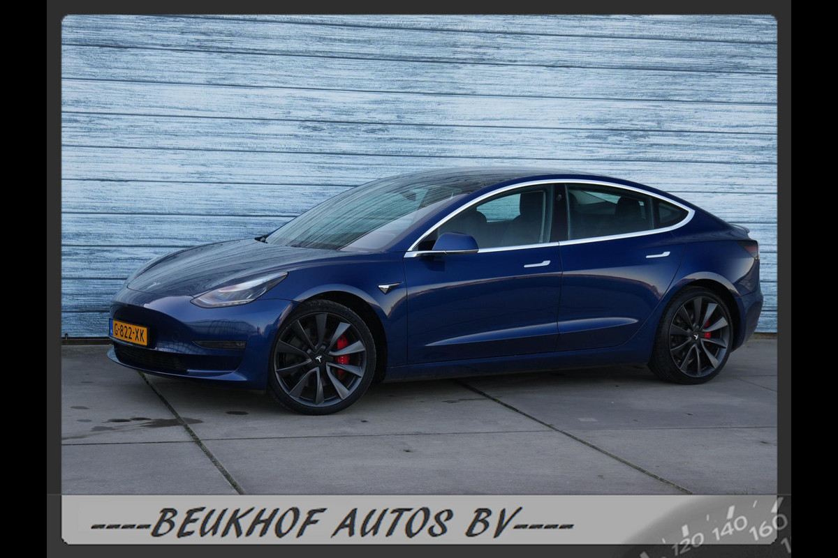 Tesla Model 3 Performance AWD 75 kWh 20inch 462Pk Full Fsd