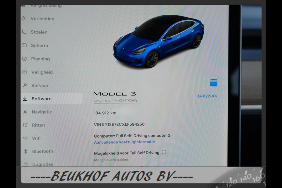 Tesla Model 3 Performance AWD 75 kWh 20inch 462Pk Full Fsd