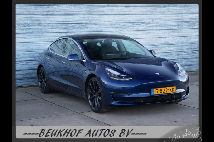 Tesla Model 3 Performance AWD 75 kWh 20inch 462Pk Full Fsd