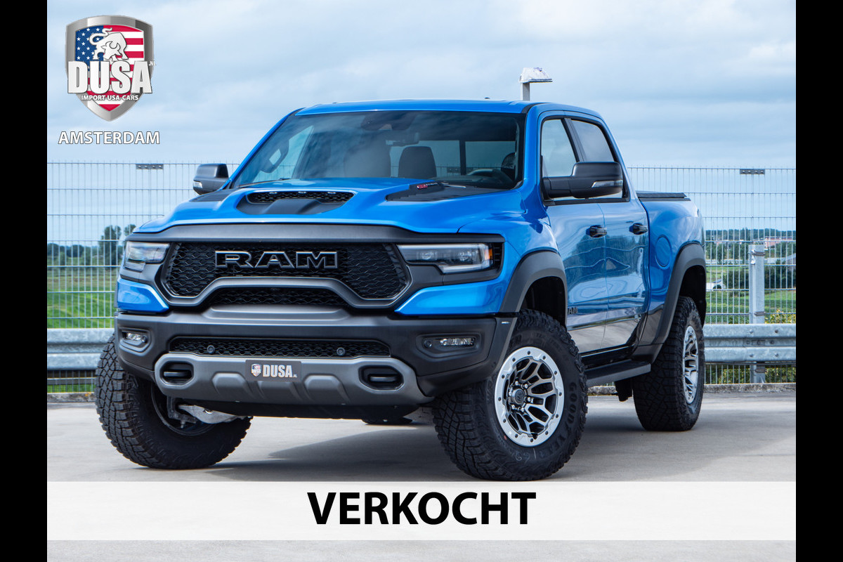 Dodge Ram 1500 6.2 V8 4x4 Crew Cab TRX Hydro Blue RED ACCENT INTERIOR / 702pk / Optioneel LPG | INCL BPM-VOORDEEL