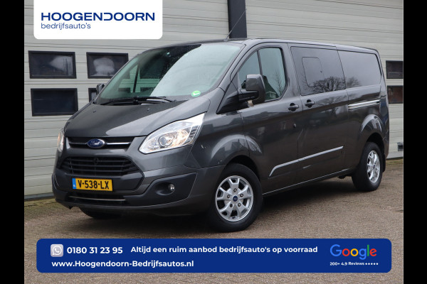 Ford Transit Custom 2.0 TDCI 170pk Euro 6 Automaat L2 DC 5 pers. - Schuifdr L+R - Camera - Leer