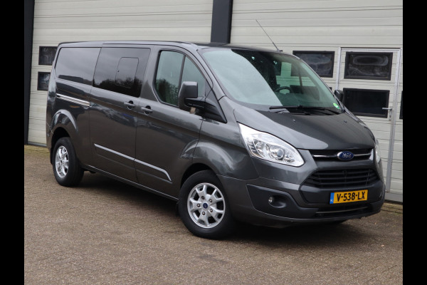 Ford Transit Custom 2.0 TDCI 170pk Euro 6 Automaat L2 DC 5 pers. - Schuifdr L+R - Camera - Leer