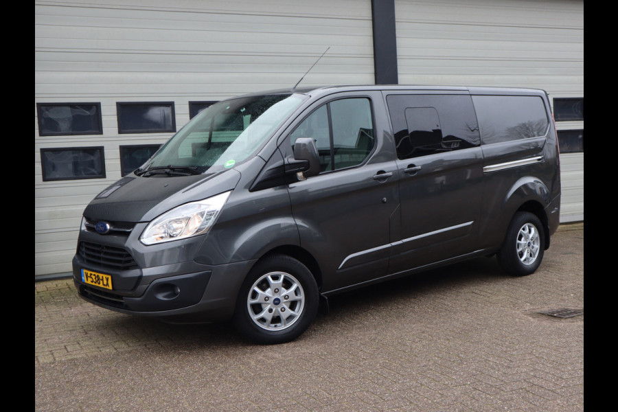 Ford Transit Custom 2.0 TDCI 170pk Euro 6 Automaat L2 DC 5 pers. - Schuifdr L+R - Camera - Leer