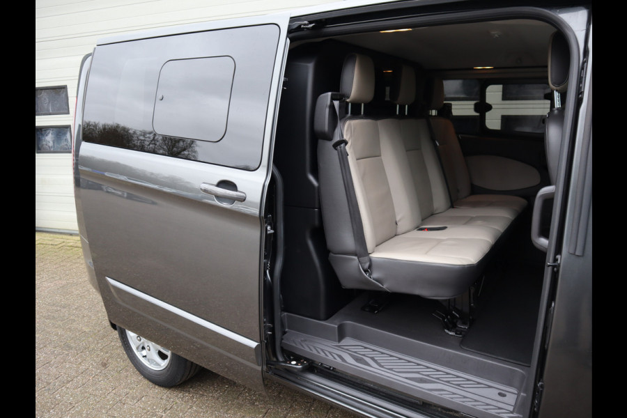 Ford Transit Custom 2.0 TDCI 170pk Euro 6 Automaat L2 DC 5 pers. - Schuifdr L+R - Camera - Leer