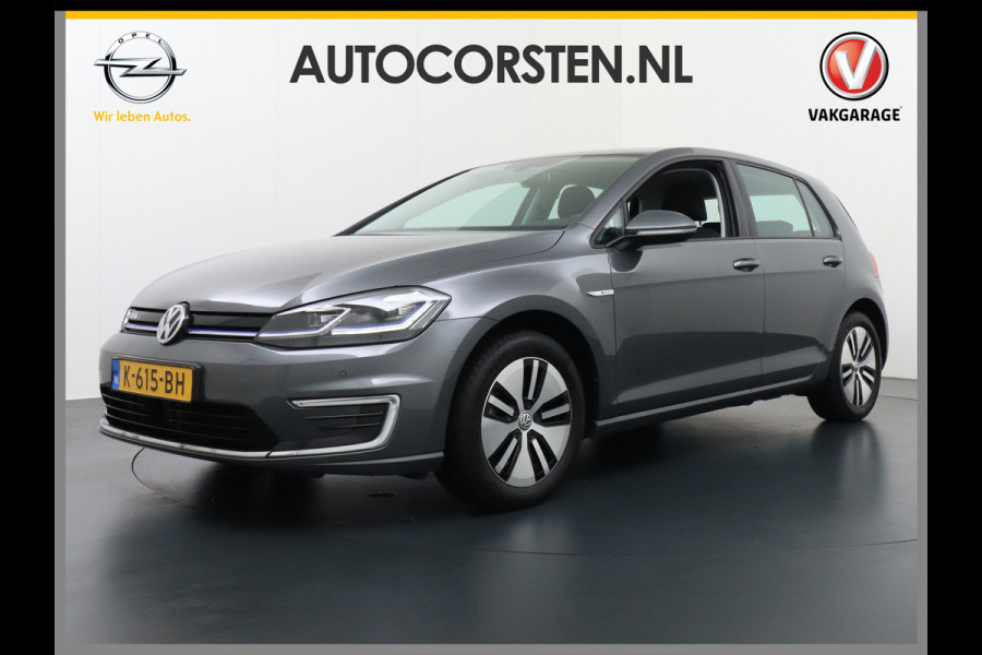 Volkswagen e-Golf Navi Ecc Adaptive Cruise Pdc Bluetooth Led Regen-Lichtsensor Select drive Car-Net App-Connect Elec.ramen en Spiegels E-DITION 1e Eigenaar!