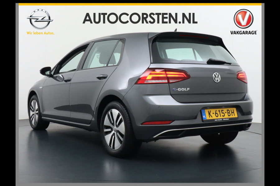 Volkswagen e-Golf Navi Ecc Adaptive Cruise Pdc Bluetooth Led Regen-Lichtsensor Select drive Car-Net App-Connect Elec.ramen en Spiegels E-DITION 1e Eigenaar!