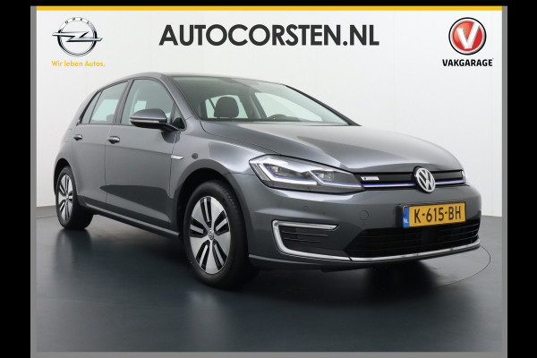 Volkswagen e-Golf Navi Ecc Adaptive Cruise Pdc Bluetooth Led Regen-Lichtsensor Select drive Car-Net App-Connect Elec.ramen en Spiegels E-DITION 1e Eigenaar!