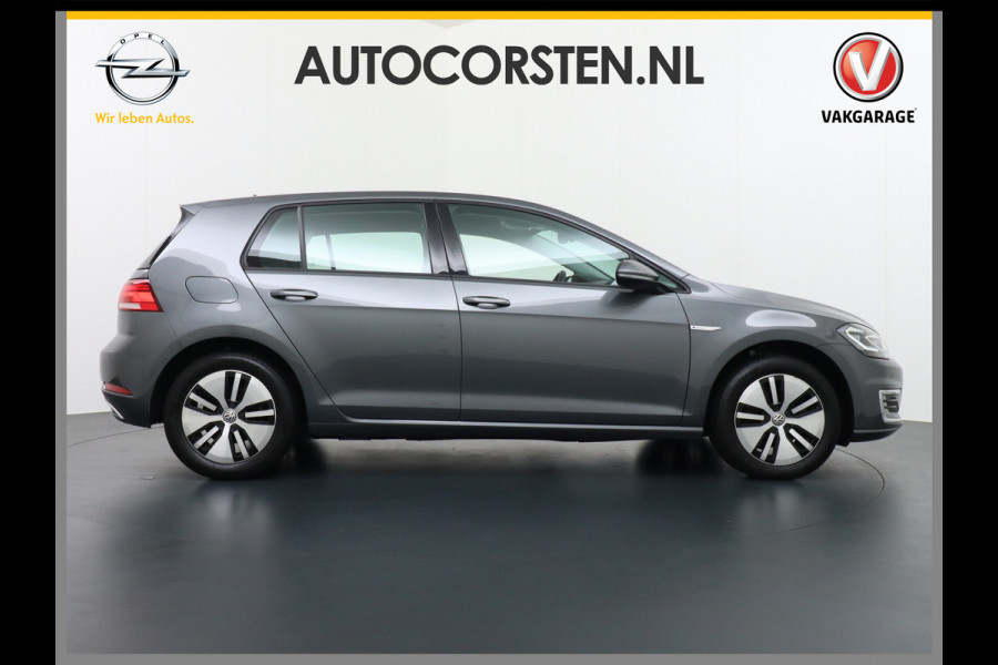 Volkswagen e-Golf Navi Ecc Adaptive Cruise Pdc Bluetooth Led Regen-Lichtsensor Select drive Car-Net App-Connect Elec.ramen en Spiegels E-DITION 1e Eigenaar!