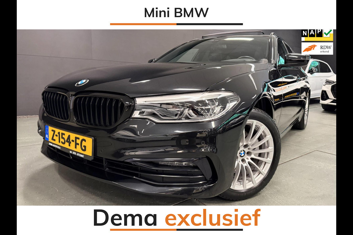 BMW 5 Serie Touring 520i High Executive PANO/LEDER/H-UP/DAB/CARPLAY/SFEERVERL///