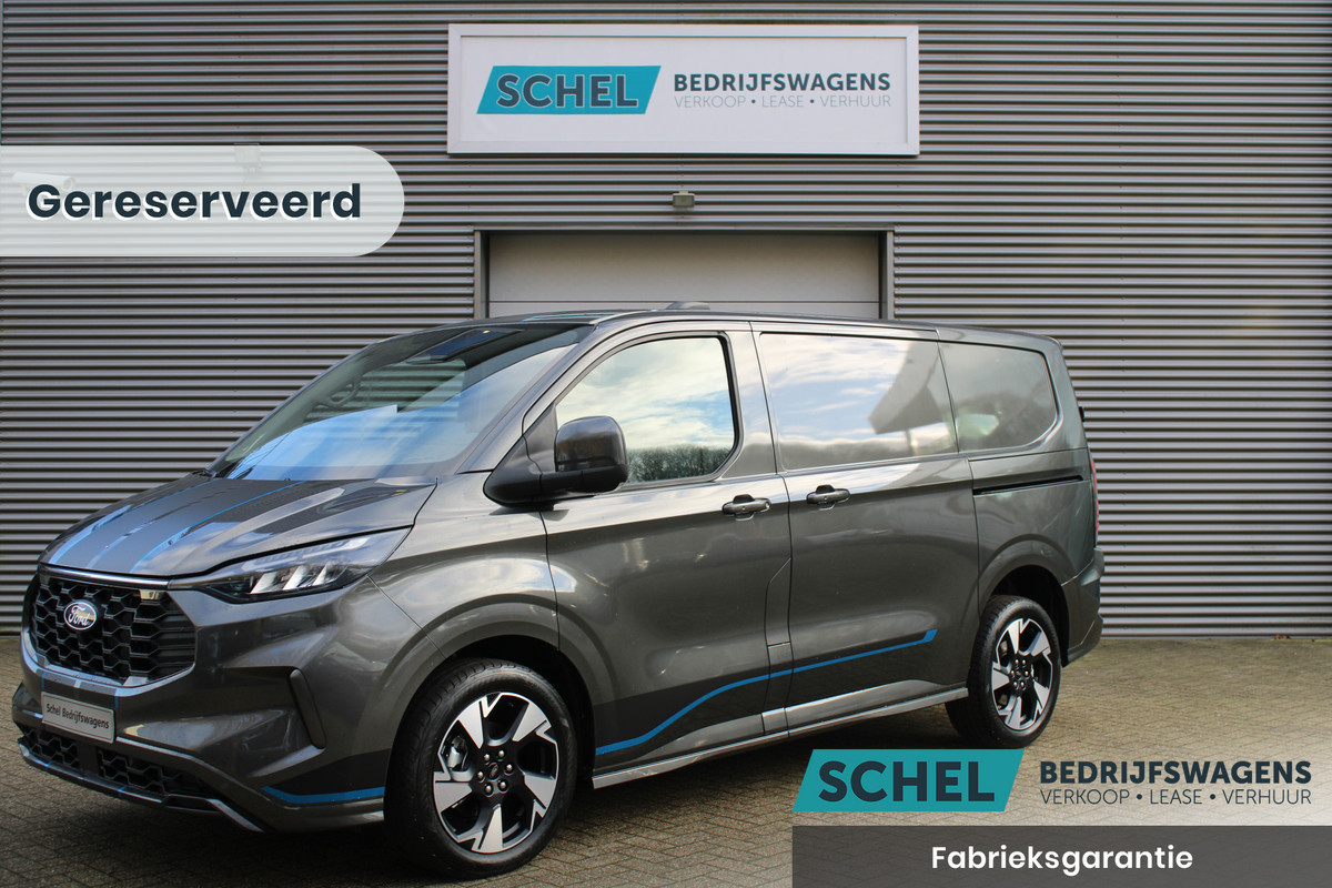 Ford Transit Custom 300 2.0 TDCI L1H1 Sport 170pk - 2x Schuifdeur - 19" LM velgen - ACC - Blind spot - Navi - Camera - Verwarmd stuur - 70l tank - R