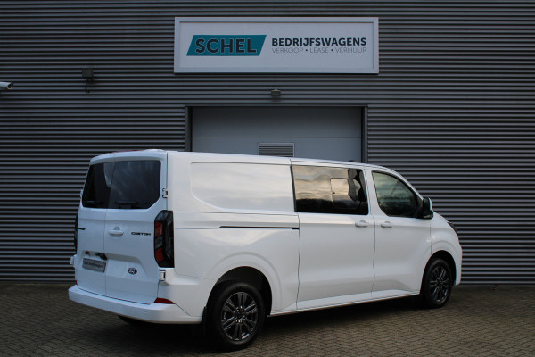 Ford Transit Custom 320 2.0 TDCI L2H1 Limited DC 170pk - Adaptive Cruise - Navi - 2x Schuifdeur - Verwarmd stuur - 70l tank - 17" LM velgen - Rijkla