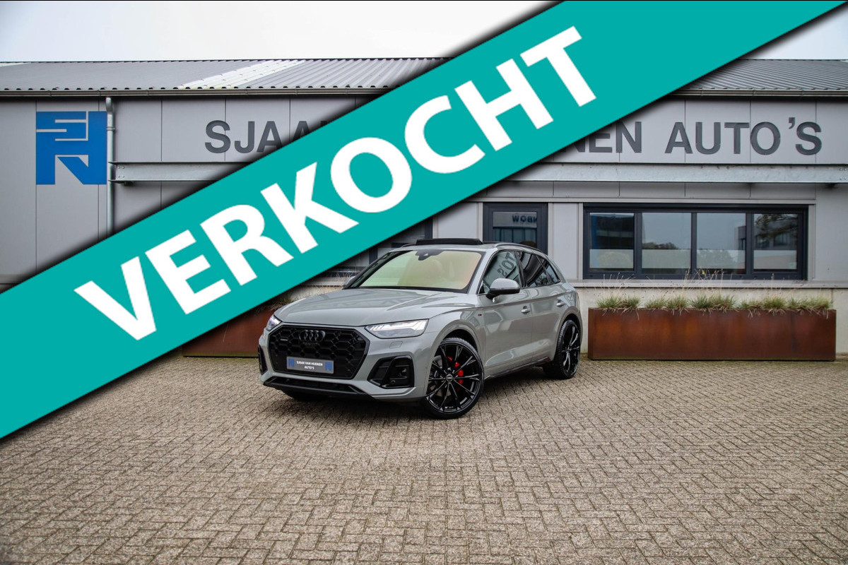 Audi Q5 50 TFSI e Quattro Competition Pro Line S S-Line 299pk Automaat! NIEUW MODEL|Panoramadak|Luchtvering|Virtual Cockpit|Matrix