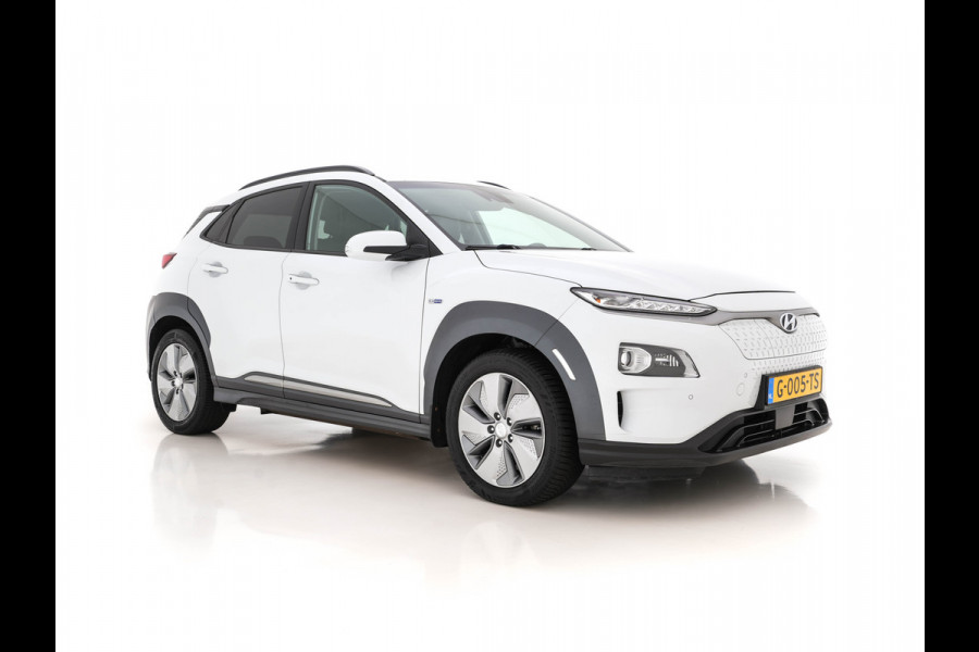 Hyundai Kona EV Premium 64 kWh (INCL-BTW) *FULL-LEATHER | HEAD-UP | FULL-LED | NAVI-FULLMAP | DAB | ADAPTIVE-CRUISE | KRELL-AUDIO | KEYLESS | CAMERA | BLIND-SPOT | LANE-ASSIST | DIGI-COCKPIT | COMFORT-SEATS | 17''ALU*