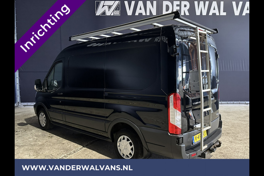 Ford Transit 2.0 TDCI L2H2 inrichting Euro6 Airco | Imperiaal | Cruisecontrol | Trekhaak | Parkeersensoren Bijrijdersbank