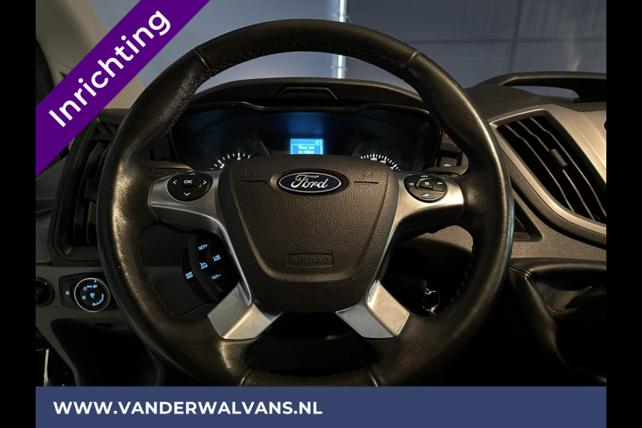 Ford Transit 2.0 TDCI L2H2 inrichting Euro6 Airco | Imperiaal | Cruisecontrol | Trekhaak | Parkeersensoren Bijrijdersbank