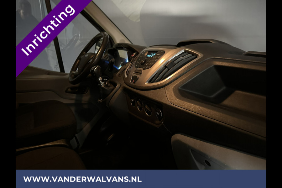 Ford Transit 2.0 TDCI L2H2 inrichting Euro6 Airco | Imperiaal | Cruisecontrol | Trekhaak | Parkeersensoren Bijrijdersbank