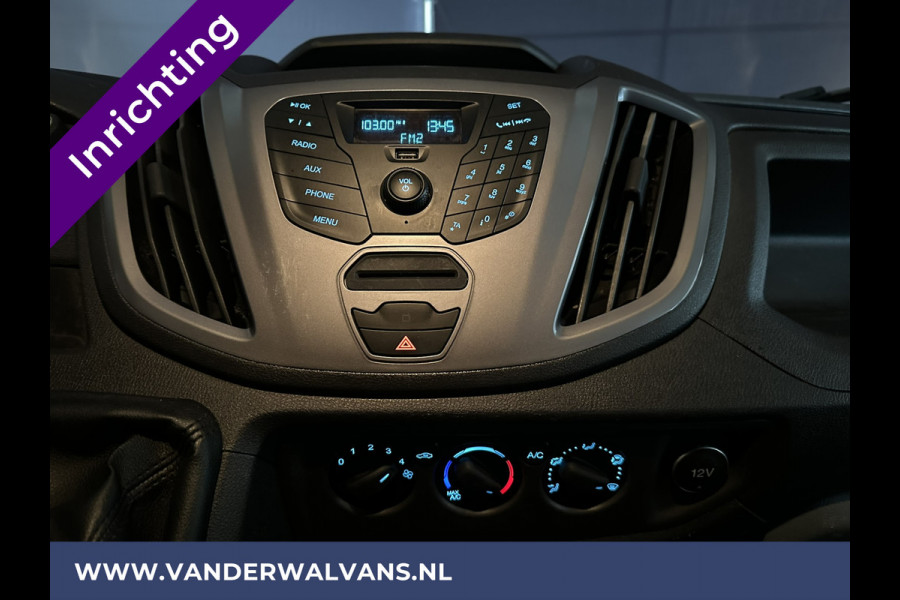 Ford Transit 2.0 TDCI L2H2 inrichting Euro6 Airco | Imperiaal | Cruisecontrol | Trekhaak | Parkeersensoren Bijrijdersbank