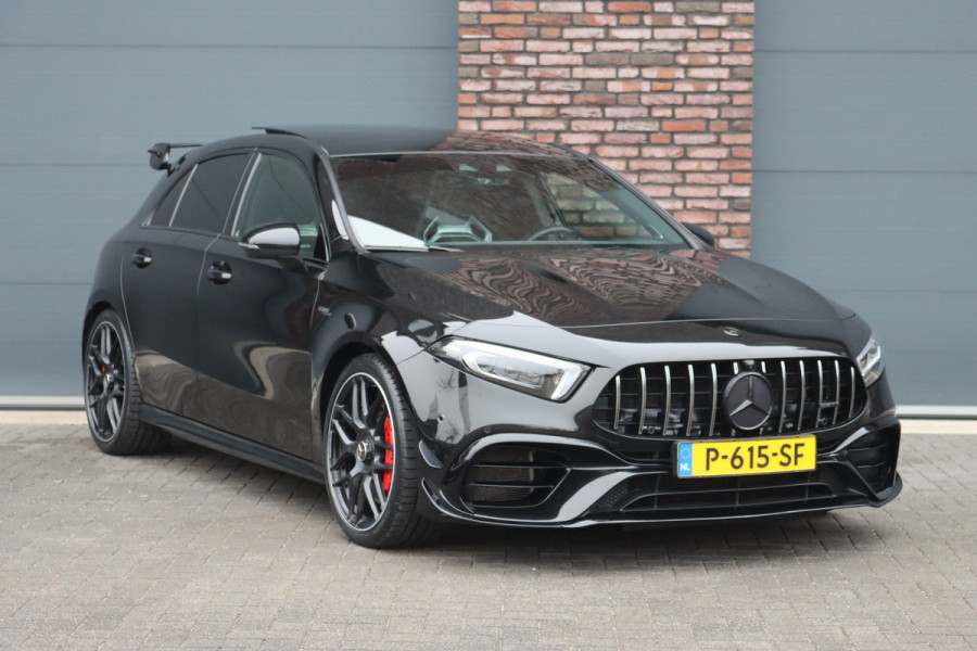 Mercedes-Benz A-Klasse AMG 45 S 4MATIC+ Premium+ Aut8 | Aerodynamicapakket | Distornic Pro | Performance Stoelen | Contourstoelen | Schakelbare Uitlaat | Stuurwieltoetsen | Memory | Burmester |