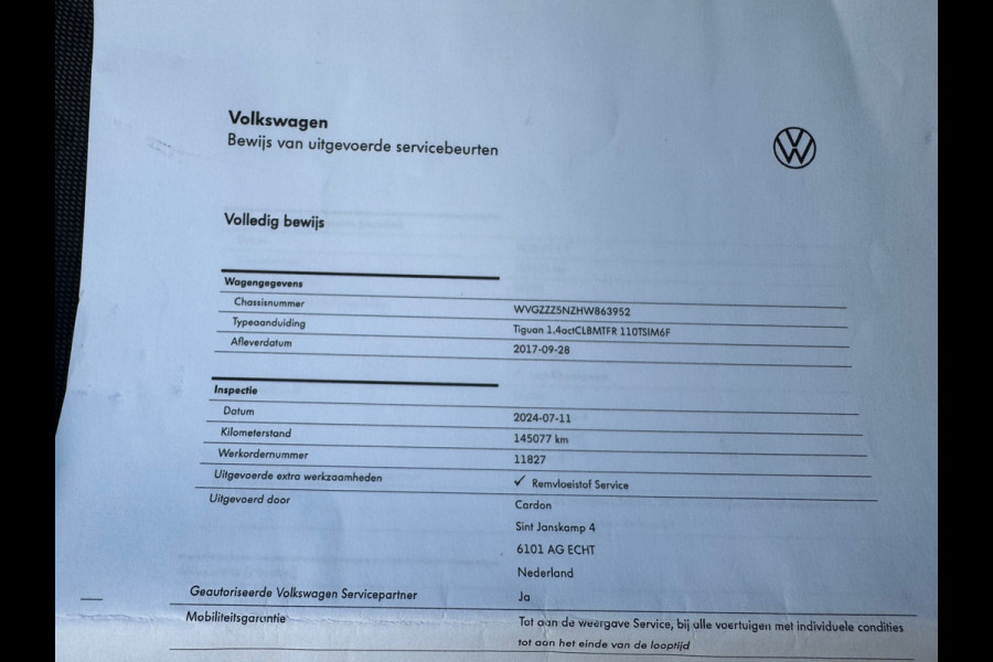 Volkswagen Tiguan 1.4 TSI ACT Connected Series * Cruise * Trekhaak * AppleCarPlay * Visueel cockpit *