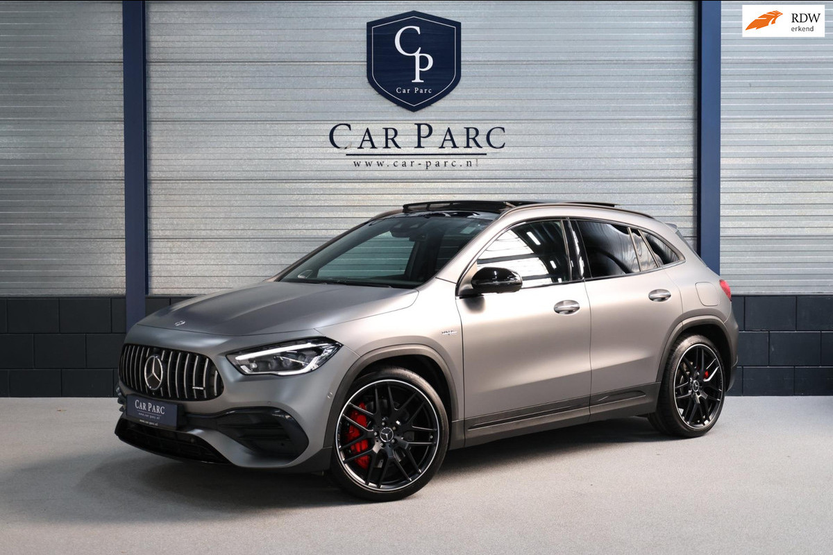 Mercedes-Benz GLA AMG 45 S 4MATIC+ MATT/MULTIBEAM/VIRTUAL/SFEER/LEER+S.VERWARMING+MEMORY/20"/ACC/ECC/12 MND GARANTIE!