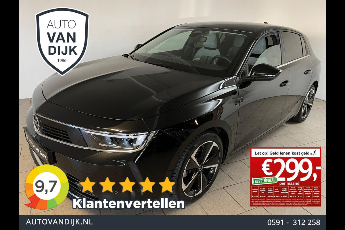 Opel Astra 1.2 I-Direct Turbo AUTOMAAT AIRCO NAVI CRUISE APPLE CARPLAY ELEK RAMEN CENT VERG GROOT SCHERM PRIVACYGLAS NIEUWSTAAT