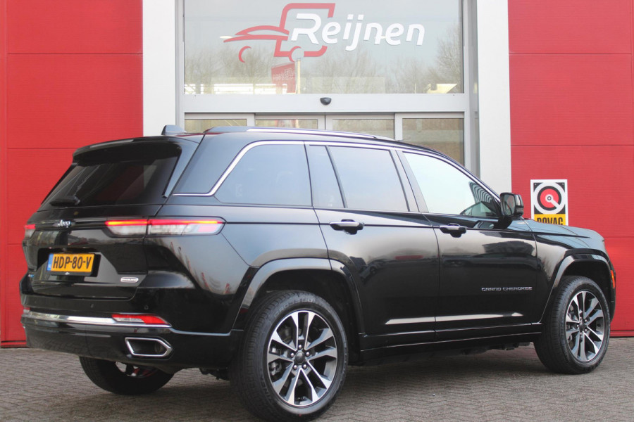 Jeep Grand Cherokee 2.0 381PK OVERLAND 4xe | PANORAMISCH SCHUIF/KANTEL DAK | MCINTOSH PREMIUM AUDIO SYSTEM | HEAD UP DISPLAY | VOORSTOELEN ELEKTRISCH VERSTELBAAR | MULITIMEDIA SCHERM VOOR BIJRIJDER | ELEKTRISCH BEDIENBARE ACHTERKLEP | STOEL/STUUR VERWARMING | LEDEREN BEKLEDING | APPLE CARPLAY/ANDROID AUTO | 360° CAMERA | STOEL KOELING |