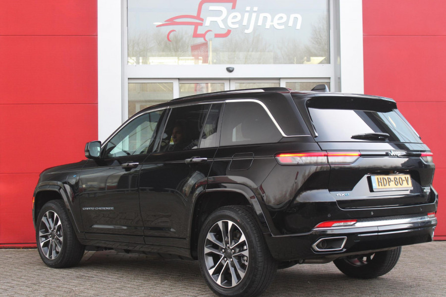 Jeep Grand Cherokee 2.0 381PK OVERLAND 4xe | PANORAMISCH SCHUIF/KANTEL DAK | MCINTOSH PREMIUM AUDIO SYSTEM | HEAD UP DISPLAY | VOORSTOELEN ELEKTRISCH VERSTELBAAR | MULITIMEDIA SCHERM VOOR BIJRIJDER | ELEKTRISCH BEDIENBARE ACHTERKLEP | STOEL/STUUR VERWARMING | LEDEREN BEKLEDING | APPLE CARPLAY/ANDROID AUTO | 360° CAMERA | STOEL KOELING |