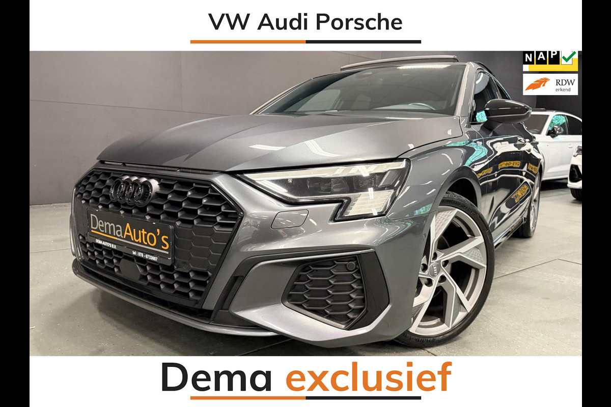 Audi A3 Limousine 35 TFSI 3X S-LINE RS-STOELEN PANO/B&O/SFEERVERL/CAM/NAVI///