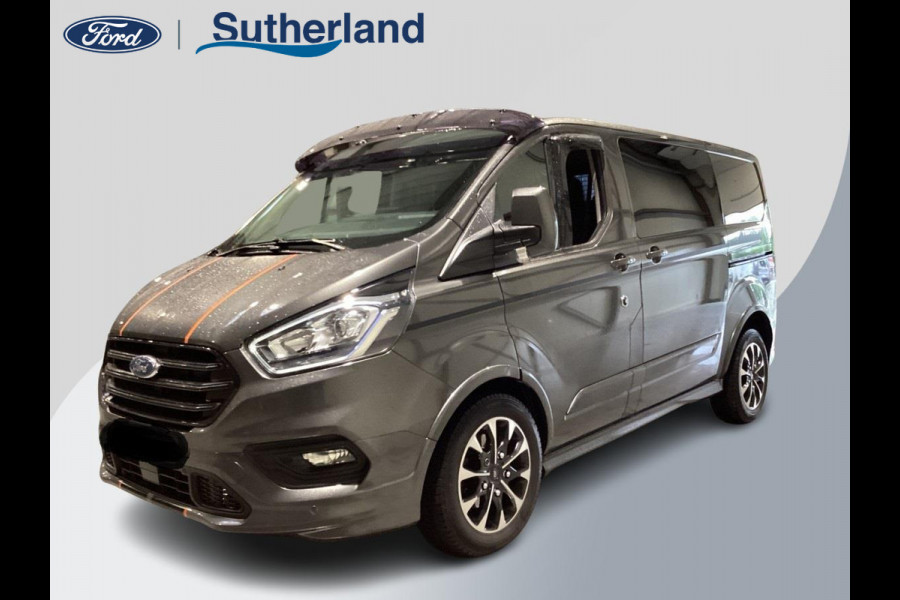 Ford Transit Custom 310 2.0 TDCI L1H1 Sport DC | BTW en BPM vrij (Marge) | 170pk Automaat | Dubbele cabine |  Navigatie | 2x Schuifdeur | Trekhaak | Bijrijdersstoel | Camera | Ook ideaal voor de particuliere klant i.v.m. geen BPM en BTW verplichting