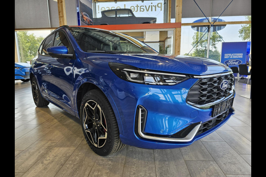 Ford Kuga 2.5 PHEV ST-Line X | Panoramadak + Technology Pack + Winter Pack + Wegklapbare trekhaak + 19 inch lichtmetalen velgen + Reservewiel + Dessert island blue | Incl. 4.000 EU Ford voordeel