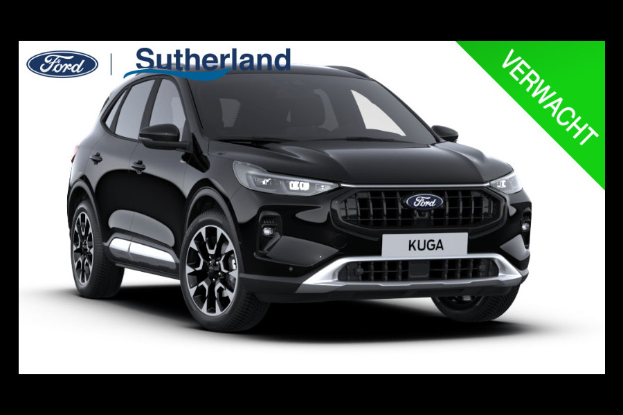 Ford Kuga 2.5 PHEV Active X | Panoramadak + Technology Pack + Winter Pack + Wegklapbare trekhaak + 19 inch lichtmetalen velgen +  Reservewiel | Agate black | Prijs incl. 4.000 Ford voordeel