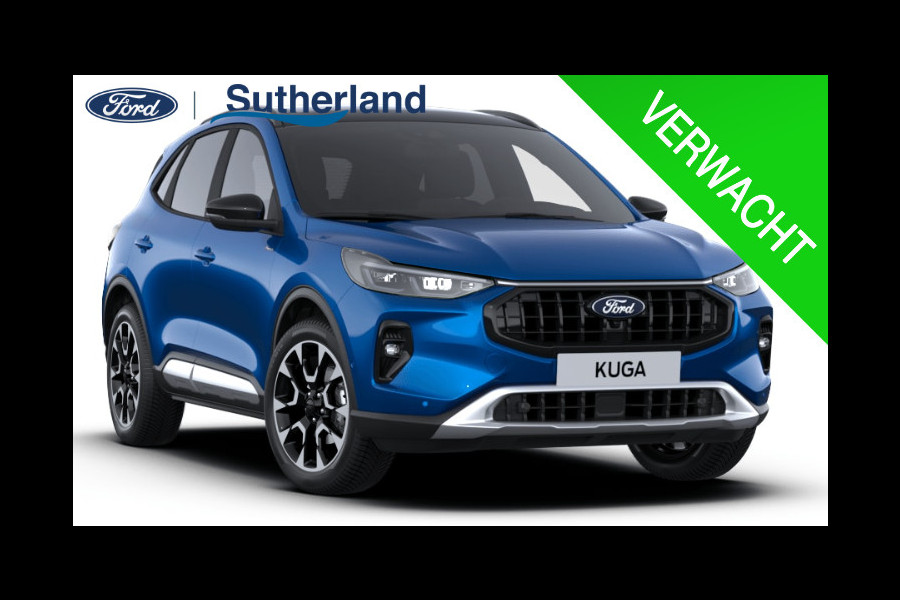 Ford Kuga 2.5 PHEV Active X | Panoramadak + Technology Pack + Winter Pack + Wegklapbare trekhaak + 19 inch lichtmetalen velgen +  Reservewiel | Dessert island blue | Prijs incl. 4.000 Ford voordeel